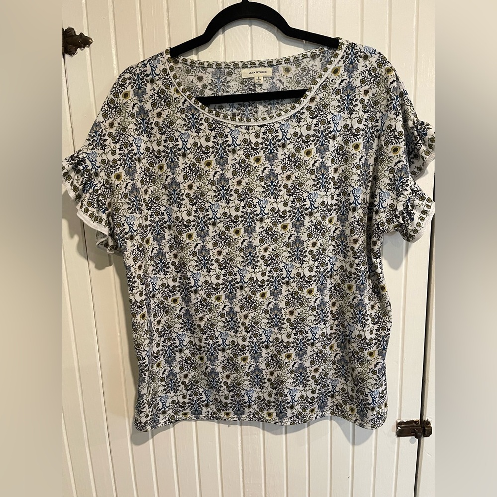 Max Studio Floral Print Blouse